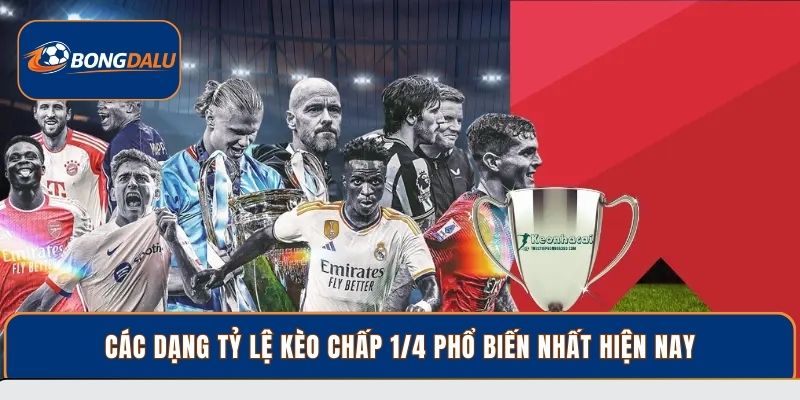 Các dạng tỷ lệ Kèo chấp 1/4 phổ biến nhất hiện nay