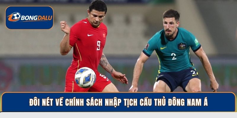 Đôi nét về chính sách nhập tịch cầu thủ Đông Nam Á