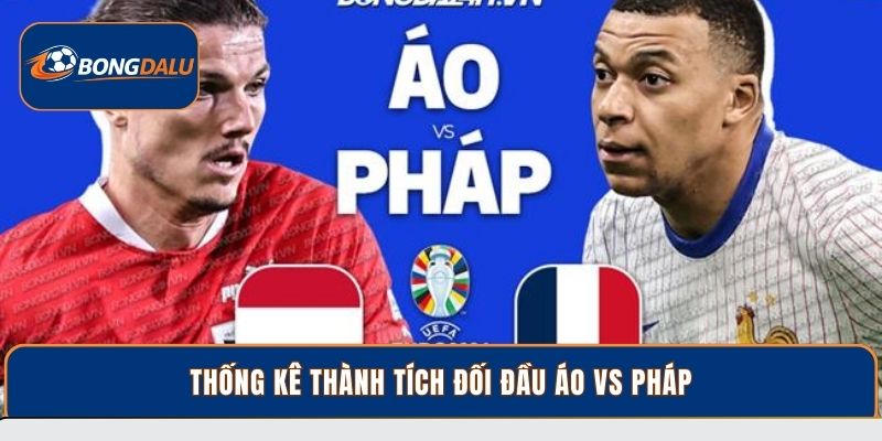 Thống kê thành tích đối đầu Áo vs Pháp